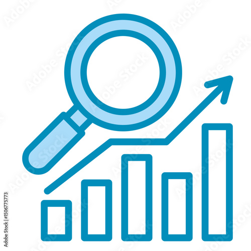 Trend Analysis  Icon Element For Design	