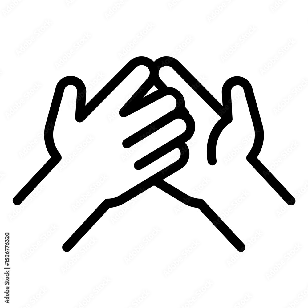 Teamwork and Partnership Icon Teamwork and Partnership Icon