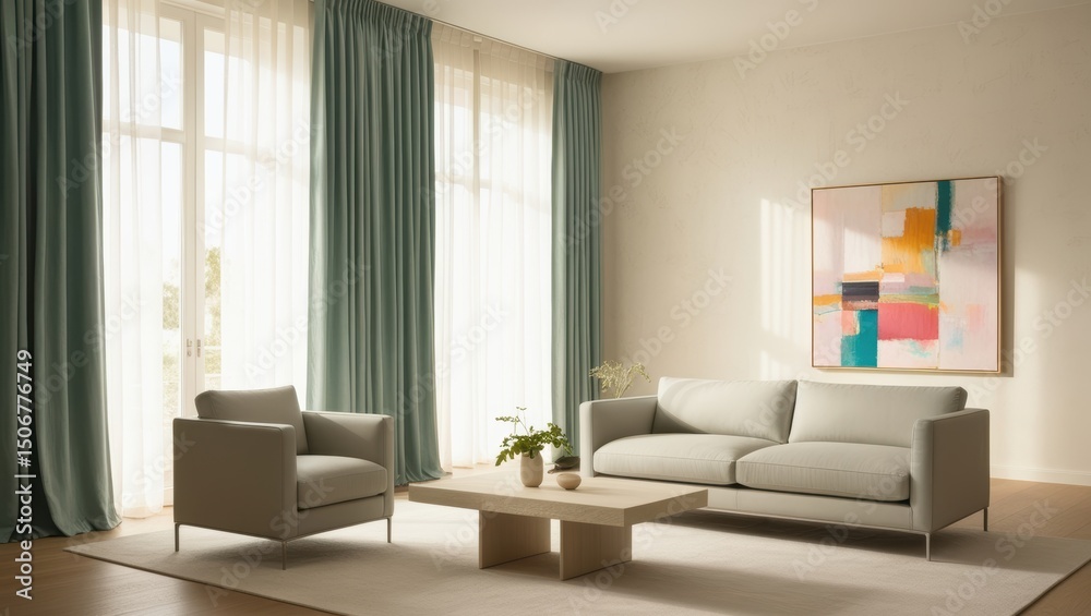 Fototapeta premium Living room