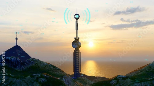 5g base station signal transmission tower 1