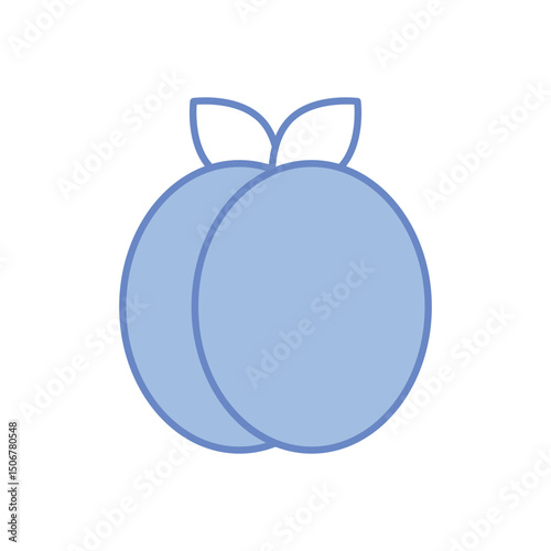 Nectarine  Vector icon