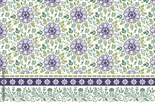 sketch one line flower print, floral cotton seamless design, fashion wrapping texture idea, rose border fabric pattern, modern textile style

