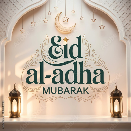 Eid Al adha text design