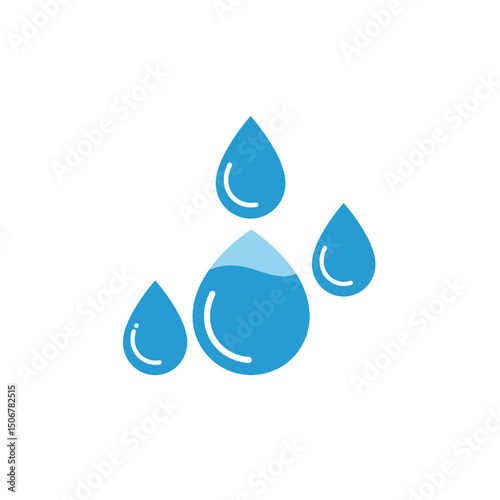 Water droplets graphic design in blue color representing immunity  