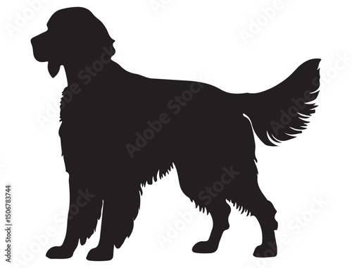 ENGLISH SETTER DOG SILHOUETTE