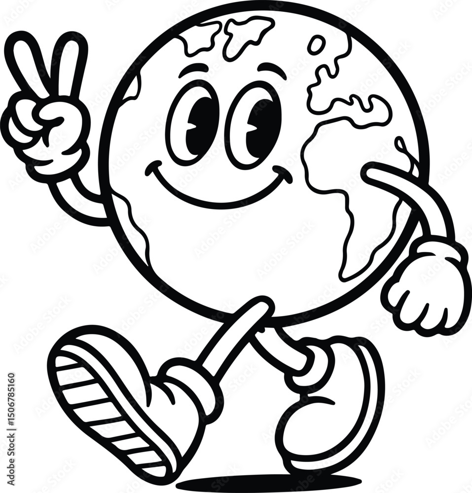 Naklejka premium Back to school Elements line art