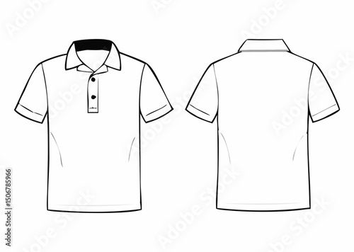  Basic half sleeve T shirt jersey mockup vector illustration template design
