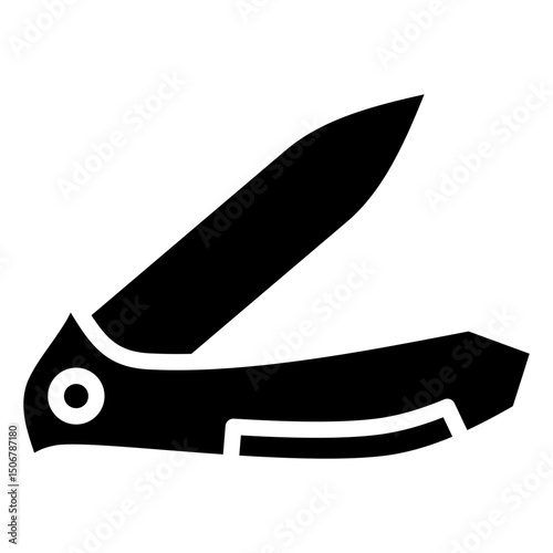Pocket Knife  Icon Element For Design