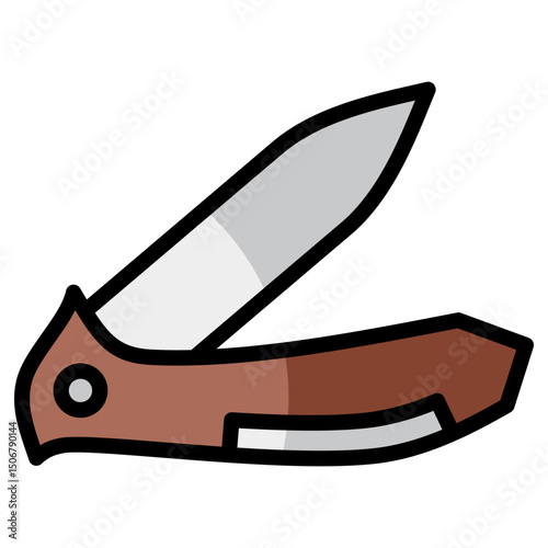 Pocket Knife  Icon Element For Design
