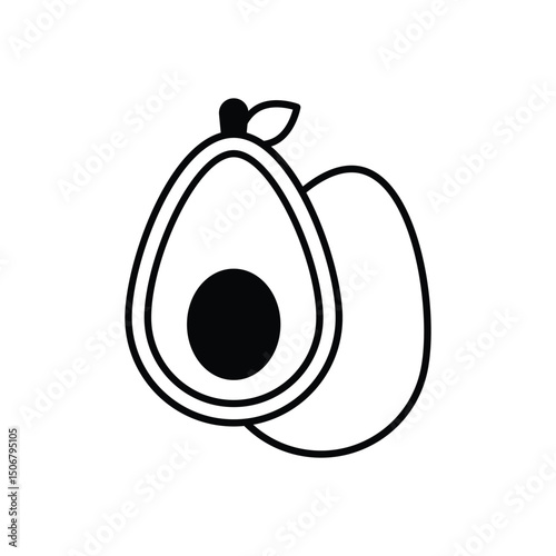 Avocado  Vector icon