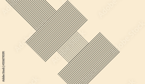 pastel yellow background with shiny diagonal lines wallpaper, pastel metallic abstract tech geometric linear background.