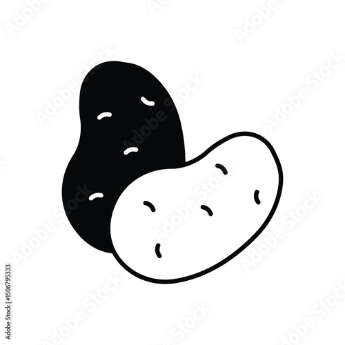 Potato Vector icon