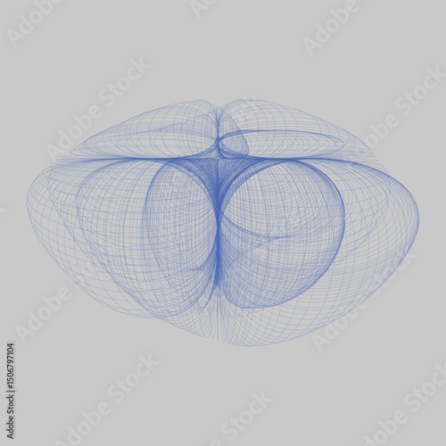 Y2K Resonance Geometry Abstract Background Futuristic Symmetrical Vector Pattern with Metallic Gradient, Neon Holographic Glow, and Retro Tech Vibes for Digital Design Projects
