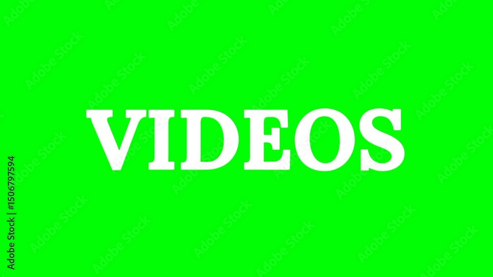 Videos text green screen animated video