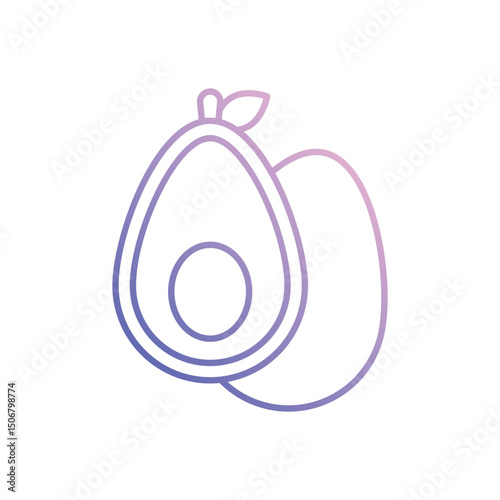 Avocado  Vector icon
