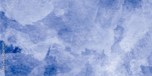 Abstract design with texture of old bright blue paper background . Grunge background or marble or concrete texture. dark blue center and light blue faded border. paper texture design in vector design	