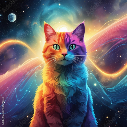 "Cosmic Cats: Silhouettes in Gravitational Waves"
