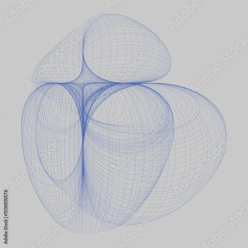 Y2K Resonance Geometry Abstract Background Futuristic Symmetrical Vector Pattern with Metallic Gradient, Neon Holographic Glow, and Retro Tech Vibes for Digital Design Projects
