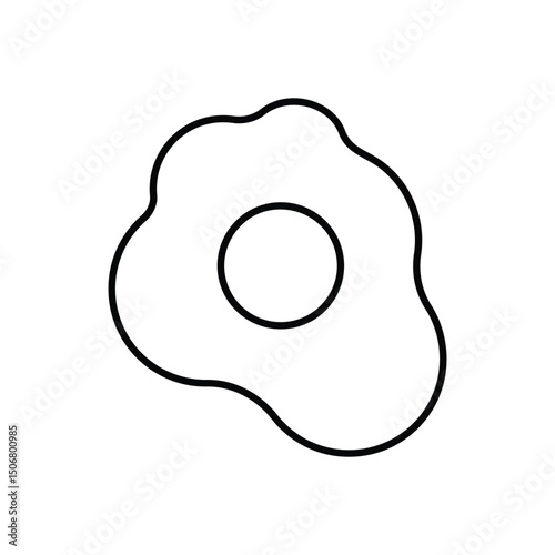 Fried Egg Vector icon