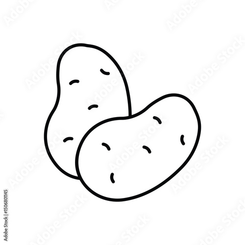 Potato Vector icon