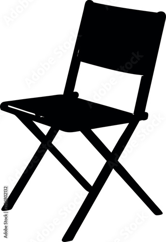 folding chair isolated on white