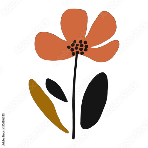 Floral shape illustration flower art vector