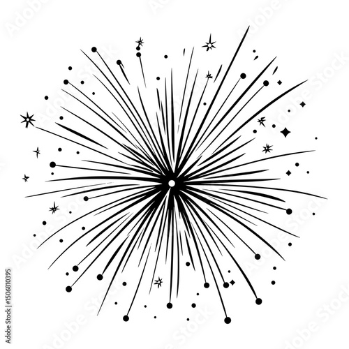 Sparkle effect illustration black art vector