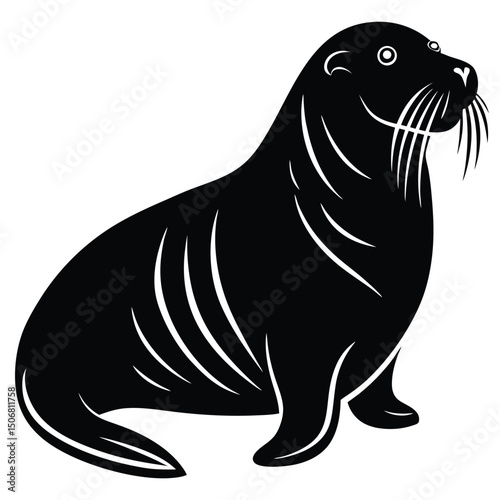 walrus vector sihouette