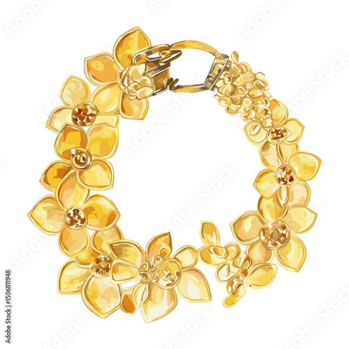 Bracelet jewelry illustration accessories vector
