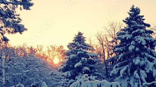 sunset in the mountains