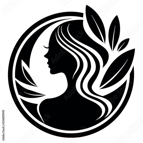       Beauty care logo vector art illustration.
