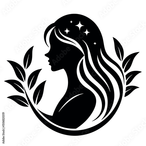       Beauty care logo vector art illustration.
