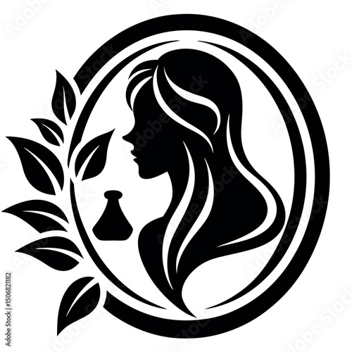       Beauty care logo vector art illustration.
