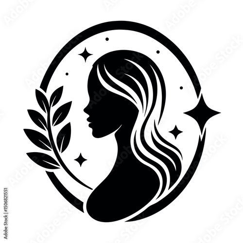       Beauty care logo vector art illustration.
