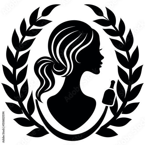       Beauty care logo vector art illustration.
