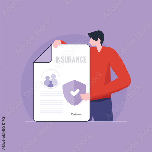 Life Insurance and Family Security protection and Health insurance concept, Digital healthcare Insurance