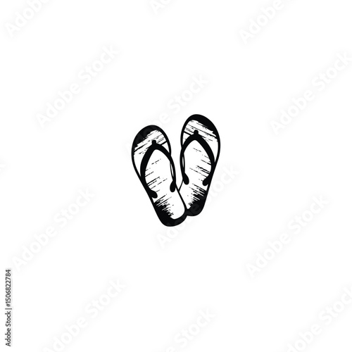 flip flops isolated on white