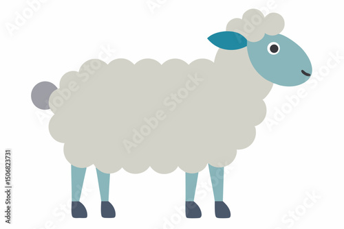 vector illustration of a sheep