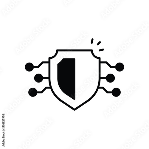 Cyber security vector icon