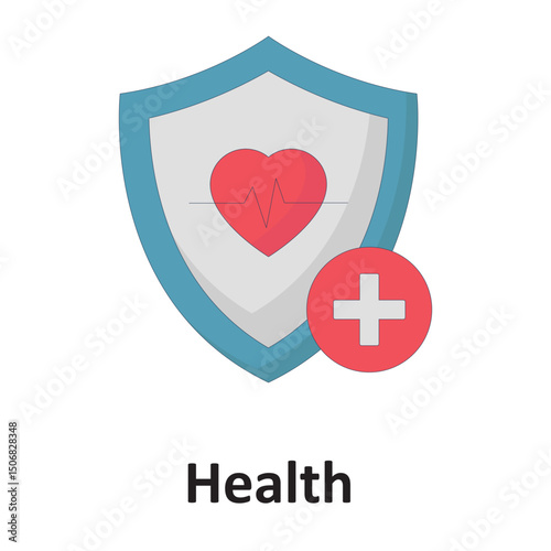 Health insurance :Vector Icon which can easily modify or edit