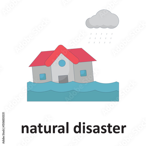 natural disaster :Vector Icon which can easily modify or edit