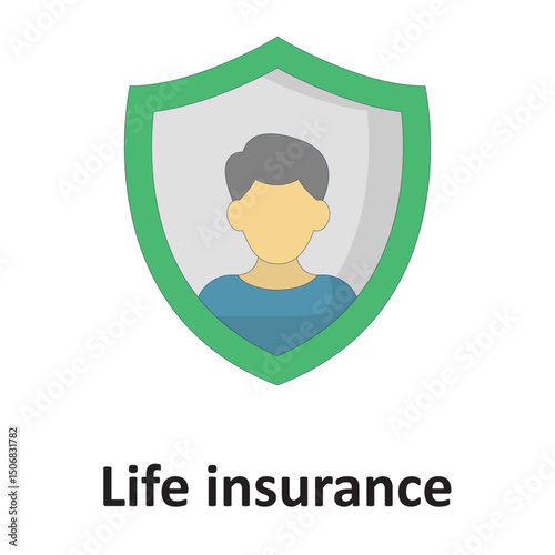 Life insurance :Vector Icon which can easily modify or edit