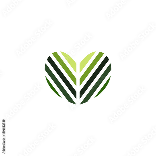Love Leaf Organic Logo Design