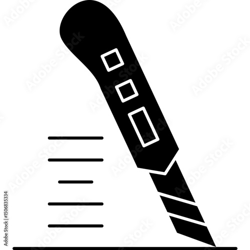 Cutter Icon Vector Element