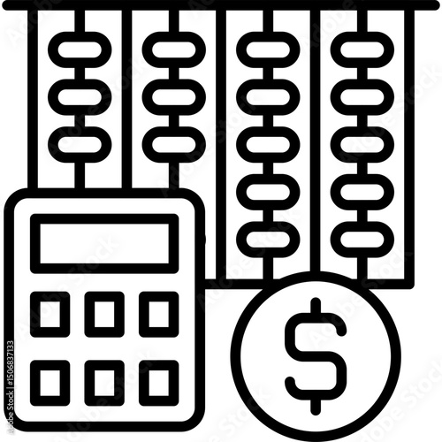 Maths Icon Vector Element