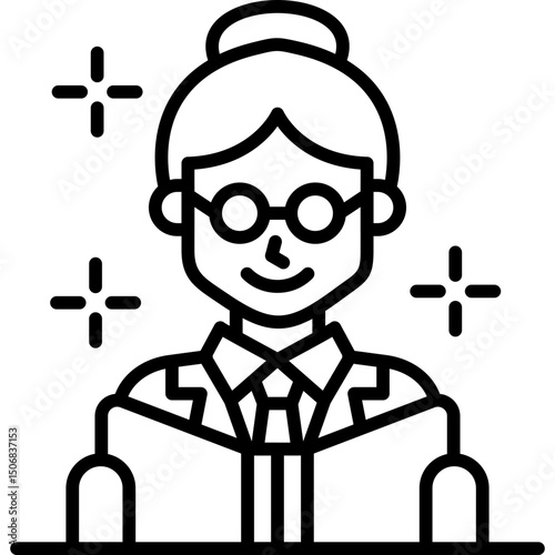Reading Icon Vector Element