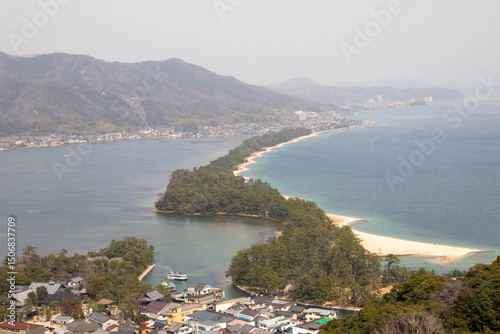 Fototapeta Naklejka Na Ścianę i Meble -  View of the Amanohashidate in Miyazu, Kyoto, Japan