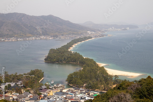 Fototapeta Naklejka Na Ścianę i Meble -  View of the Amanohashidate in Miyazu, Kyoto, Japan
