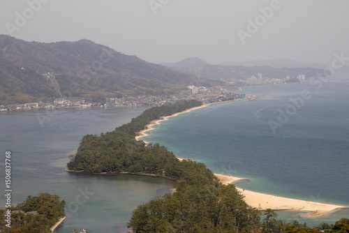 Fototapeta Naklejka Na Ścianę i Meble -  View of the Amanohashidate in Miyazu, Kyoto, Japan