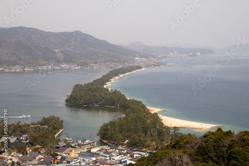 Fototapeta Naklejka Na Ścianę i Meble -  View of the Amanohashidate in Miyazu, Kyoto, Japan